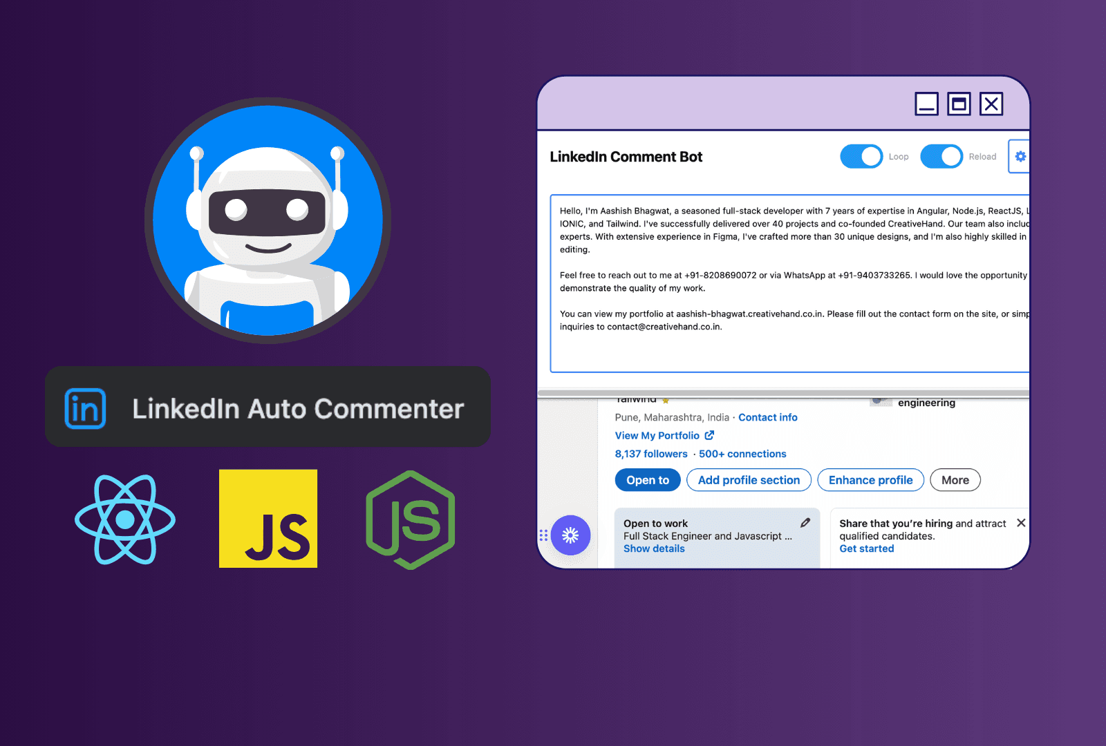 LinkedIn Auto Commenter - Bot